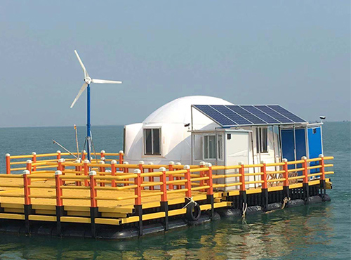 南京歐陸電氣FD系列風機使用風光互補發(fā)電系統(tǒng)為海上電源站助力